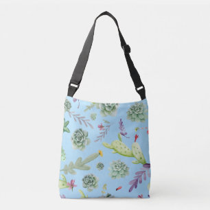Cactus Pattern 10 Crossbody Tas
