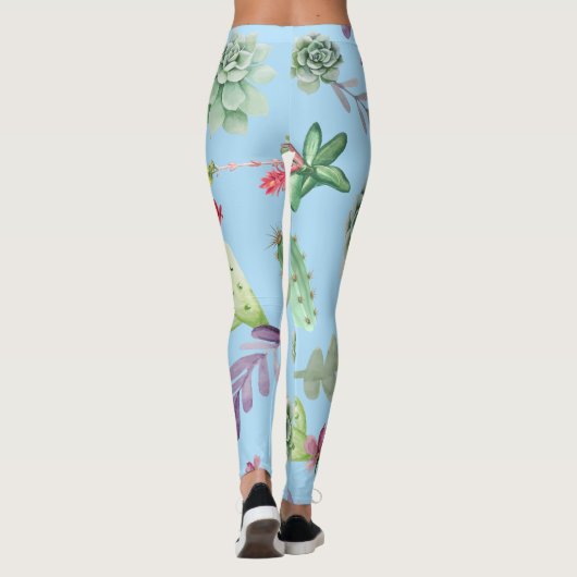 Cactus Pattern 10 Leggings (Achterkant)