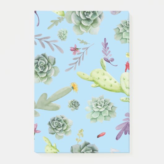 Cactus Pattern 10 Post-it® Notes (Voorkant)
