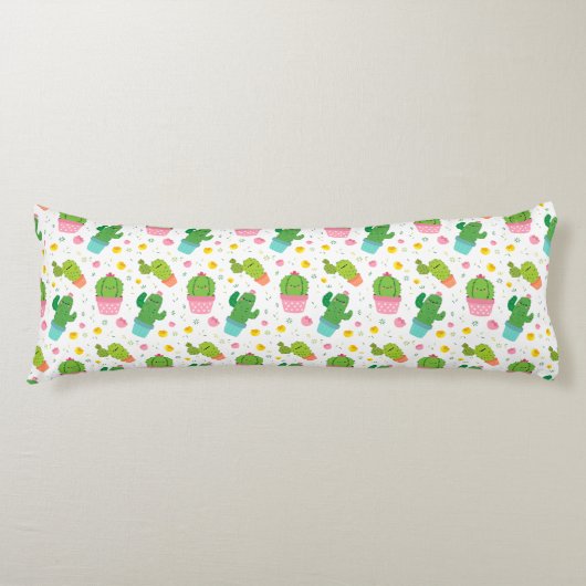 Cactus Pattern Body Pillow Lichaamskussen (Voorkant)
