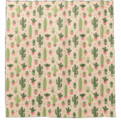 Cactus Pattern Douchegordijn (Voorkant)