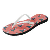 Cactus Pattern on Coral Teenslippers (Schuin)