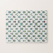 Cactus Pattern Puzzle Legpuzzel (Horizontaal)