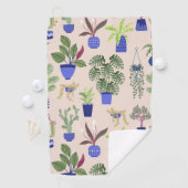 Cactus Pattern roze Golfhanddoek (Insitu)