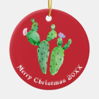 Cactus Personalized Keramisch Ornament