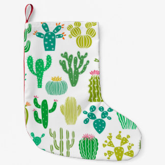 Cactus plant: bloemenset. kleine kerstsok