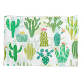 Cactus plant:  bloemenset. kussensloop (Achterkant)