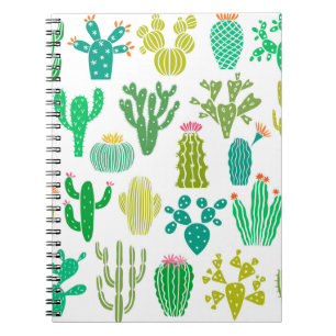 Cactus plant: bloemenset. notitieboek