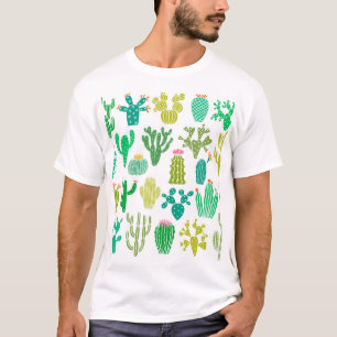 Cactus plant: bloemenset. t-shirt