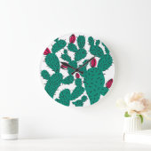 Cactus plant,  groen naadloos patroon. grote klok (Huis)