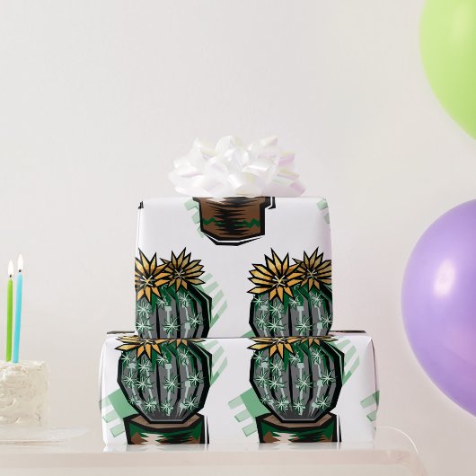 Cactus Plant in een potje Cadeaupapier