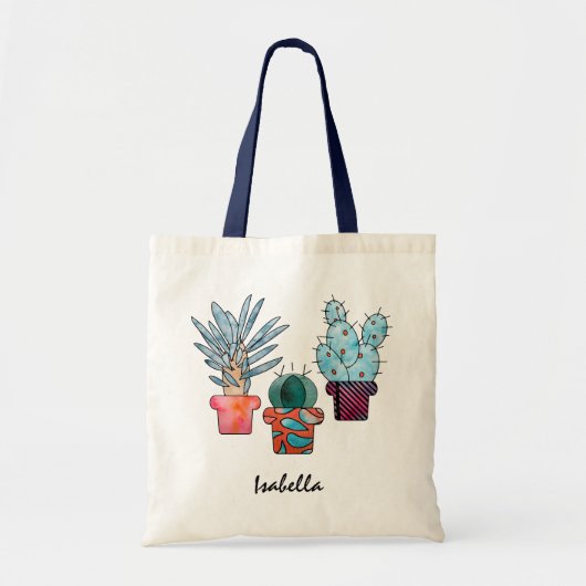 Cactus Planten Tote Bag (Voorkant)