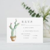 Cactus Planter | WATERVERF RSVP Kaartje (Staand voorkant)