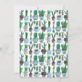 Cactus & Points | Groupe de Mariage | Invitation (Dos)