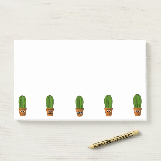 Cactus Post-it® Notes (Op bureau)