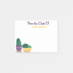 Cactus Post It Notes for Teachers