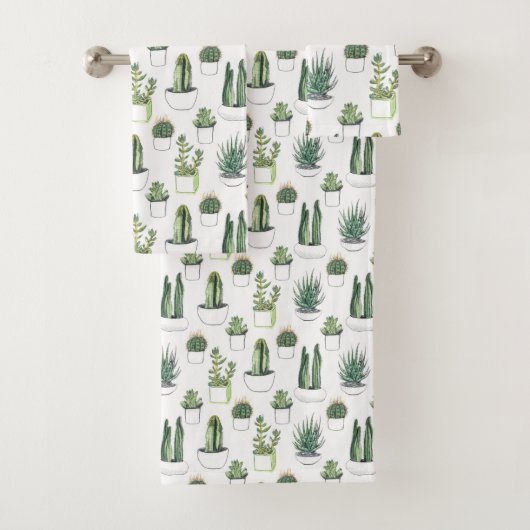 Cactus pour aquarelle et Succulent (En situation)