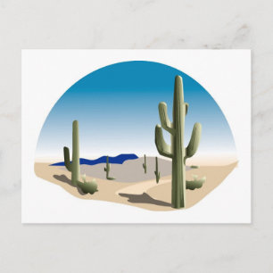 Cactus Prairie Scene Briefkaart