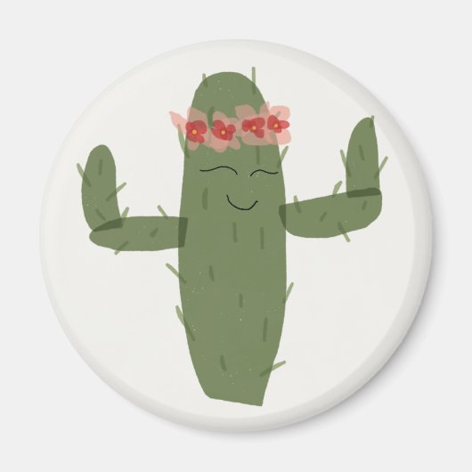 Cactus princess magneet (Voorkant)
