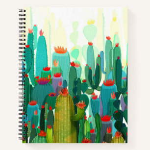 Cactus Print Veel cactus Notitieboek
