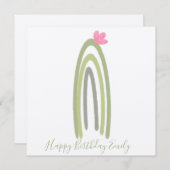 Cactus Rainbow Illustration Earthy (Voorkant / Achterkant)