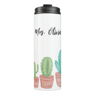 Cactus-reisbeker en thermos voor waardering van le thermosbeker