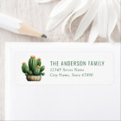 Cactus Return Address Labels (Insitu)