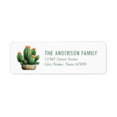Cactus Return Address Labels (Voorkant)