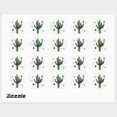 Cactus Ronde Sticker (Vel)