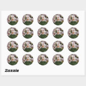 Cactus Roos Ronde Sticker (Vel)
