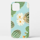 Cactus, roze bloemen: licht decor Case-Mate iPhone case (Achterkant)