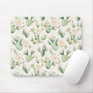 Cactus Roze Bloemen Muismat