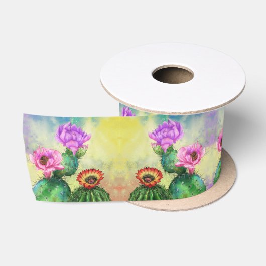 Cactus Satijn Lint (Spoel)