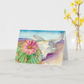 Cactus, Schedel, & Afstand - voordeel Kairos Kaart (Gele Bloem)