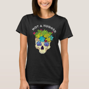 Cactus Schedel Geen Knuffelaar Cacti Vetplant Tuin T-shirt