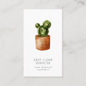 Cactus schoonmaken visitekaartje (Voorkant)