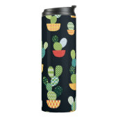 Cactus seamless pattern in patchwork style with pl thermosbeker (Gedraaid links)