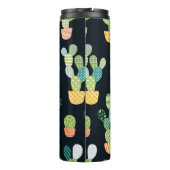 Cactus seamless pattern in patchwork style with pl thermosbeker (Achterkant)