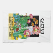 Cactus Seed Packet Label Theedoek (Horizontaal)