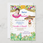 Cactus Señor of Señorita Fiesta Genderonthulling Kaart (Voorkant)