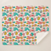 Cactus Sherpa Blanket Deken (Voorkant (horizontaal))