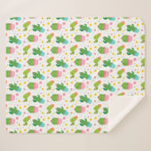 Cactus Sherpa Blanket Sherpa Deken (Voorkant (horizontaal))