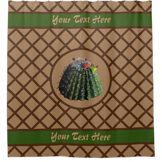 Cactus Shower Curtains Douchegordijn (Voorkant)