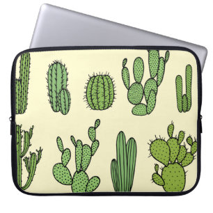 Cactus Sketch:  bloemenelegantie. Laptop Sleeve