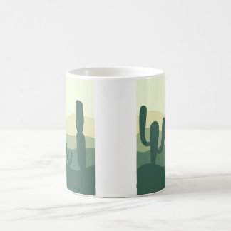 cactus, soleil et désert  tasse à café