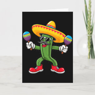 Cactus Sombrero Cinco De Mayo Mexicaanse Cactus Fe Kaart