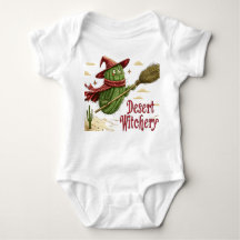 Cactus Sorcier in Woestijn, Illustration Halloween