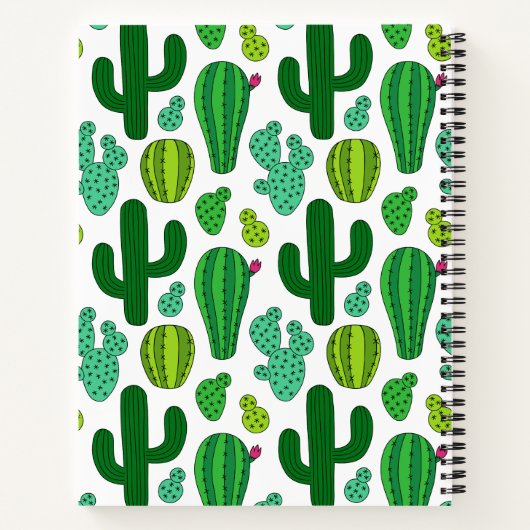 Cactus Spiral Notitieboek (Achterkant)