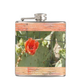 Cactus Stevige en mooie omwikkelde kolf Heupfles (Voorkant)