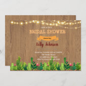 Cactus Succelent afstuderen Invitation Feestdagenkaart (Voorkant / Achterkant)